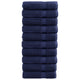 Serviettes de bain vidaxl solund 10 st 600 g m² 70x140 cm bleu marin
