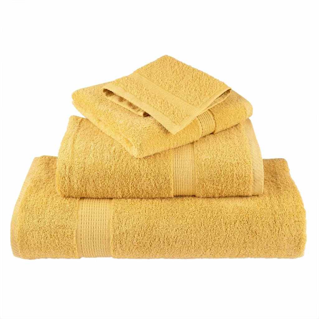 VidaXL serviette invité solund or 550 g/m²