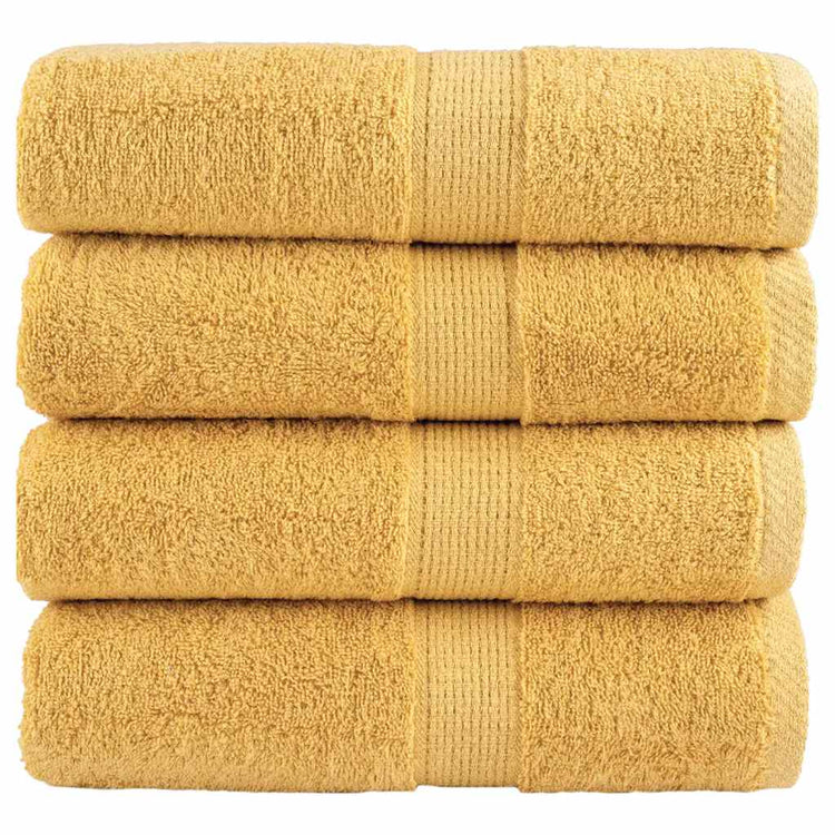 Vidaxl Guest Wipes Solund 4 PCS 600 g m² 30x30 cm de couleur or