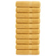 Serviettes Vidaxl Solund 10 pcs 600 g m² 50x100 cm de couleur or