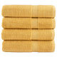 Serviettes de bain vidaxl solund 4 pcs 600 g m² 70x140 cm de couleur or