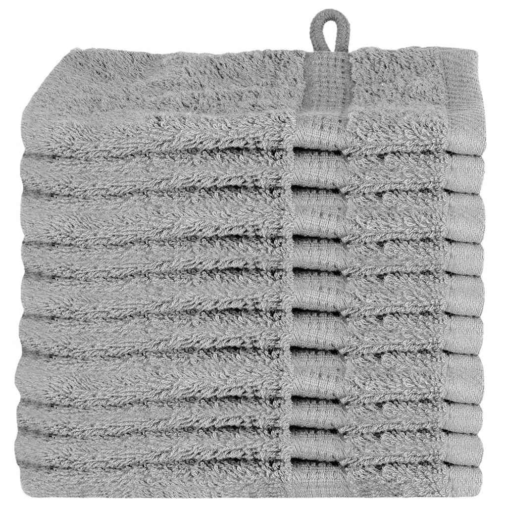 VidaXL serviette invité solund gris 550 g/m²