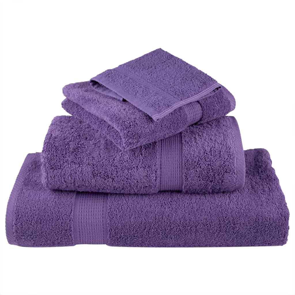 VidaXL serviette invité solund violet 550 g/m²