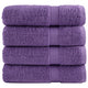 Serviettes de bain vidaxl solund 4 pcs 600 g m² 70x140 cm violet