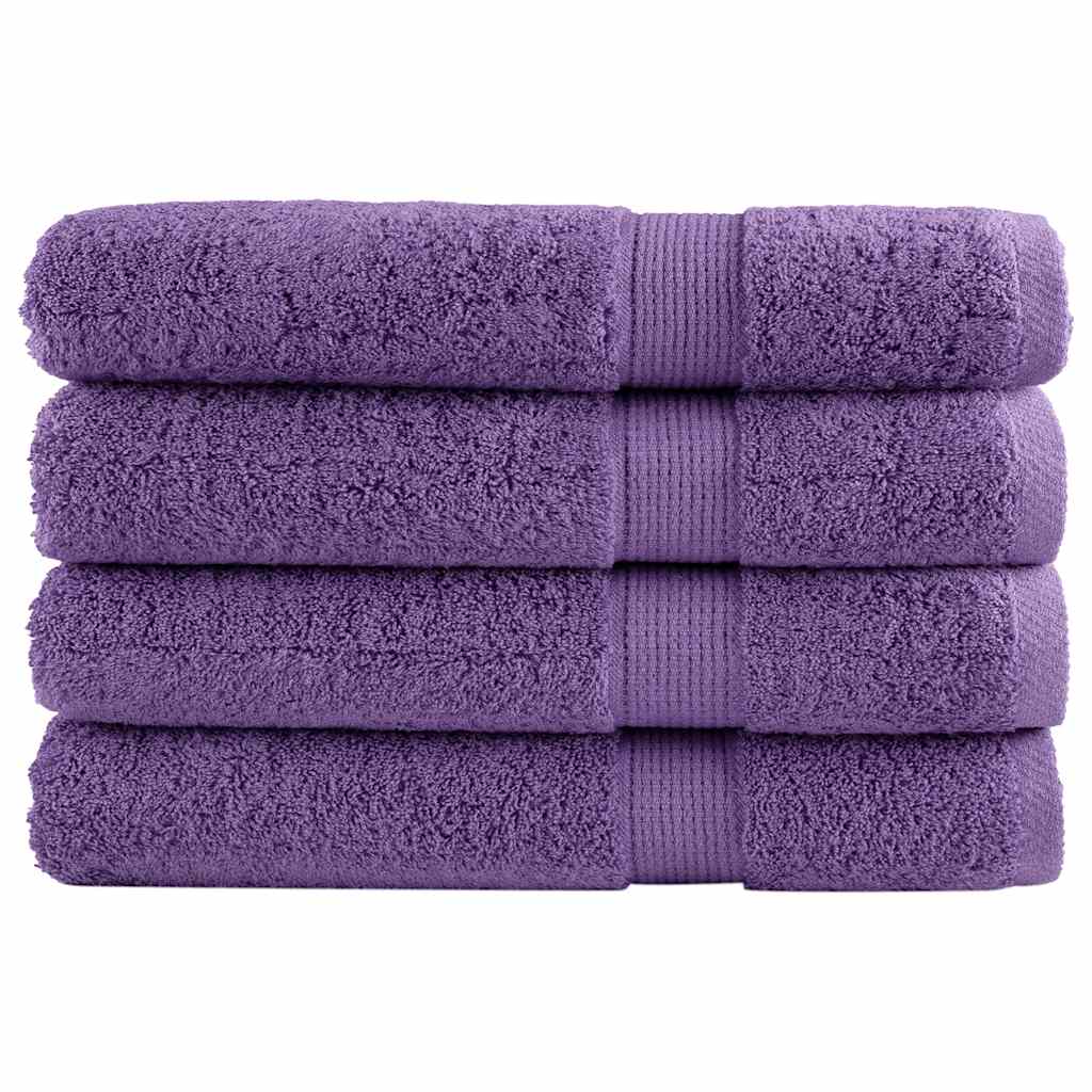 Serviettes Vidaxl Solund 4 PCS 600 g m² 100x200 cm violet