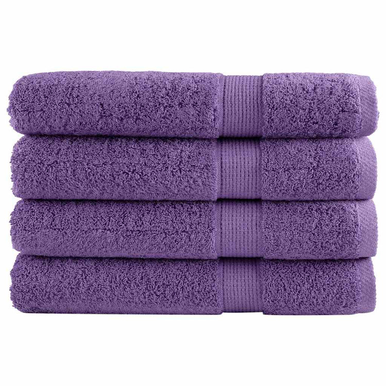 Serviettes Vidaxl Solund 4 PCS 600 g m² 100x200 cm violet