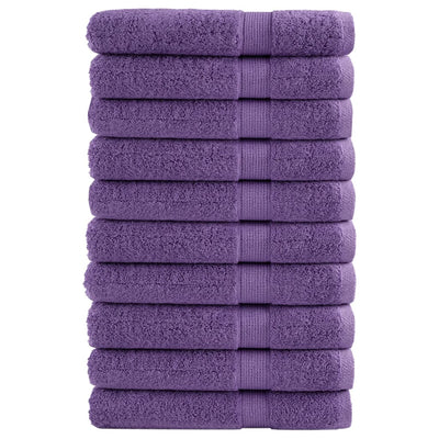 Serviettes Vidaxl Solund 10 st 600 g m² 100x200 cm violet
