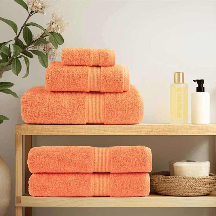 VidaXL serviette invité solund orange 550 g/m²