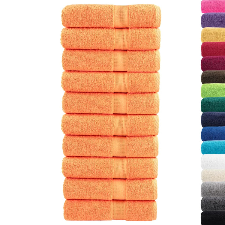 Serviettes vidaxl solund 10 st 600 g m² 50x100 cm orange