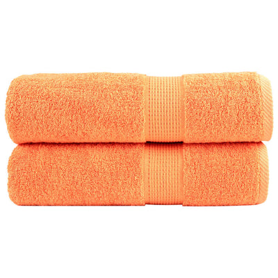 VidaXL serviettes de bain solund 2 pcs 600 g m² 70x140 cm orange
