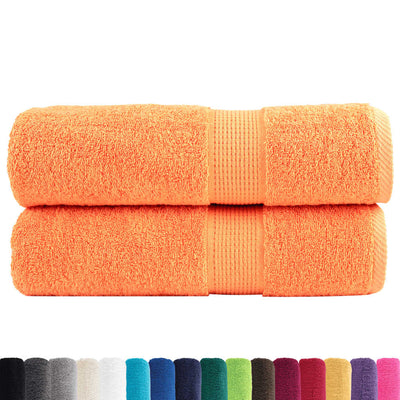 VidaXL serviettes de bain solund 2 pcs 600 g m² 70x140 cm orange