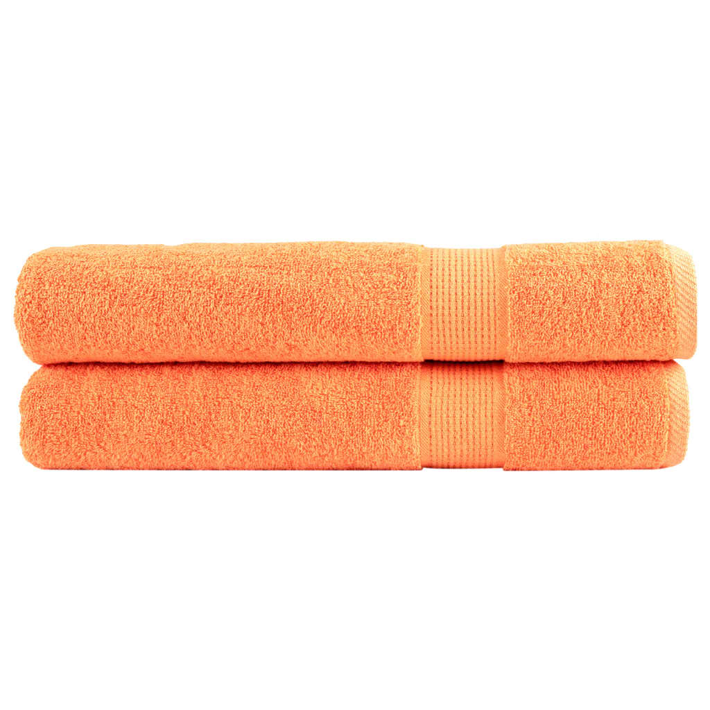 Serviettes Vidaxl Solund 2 PCS 600 g m² 100x200 cm orange