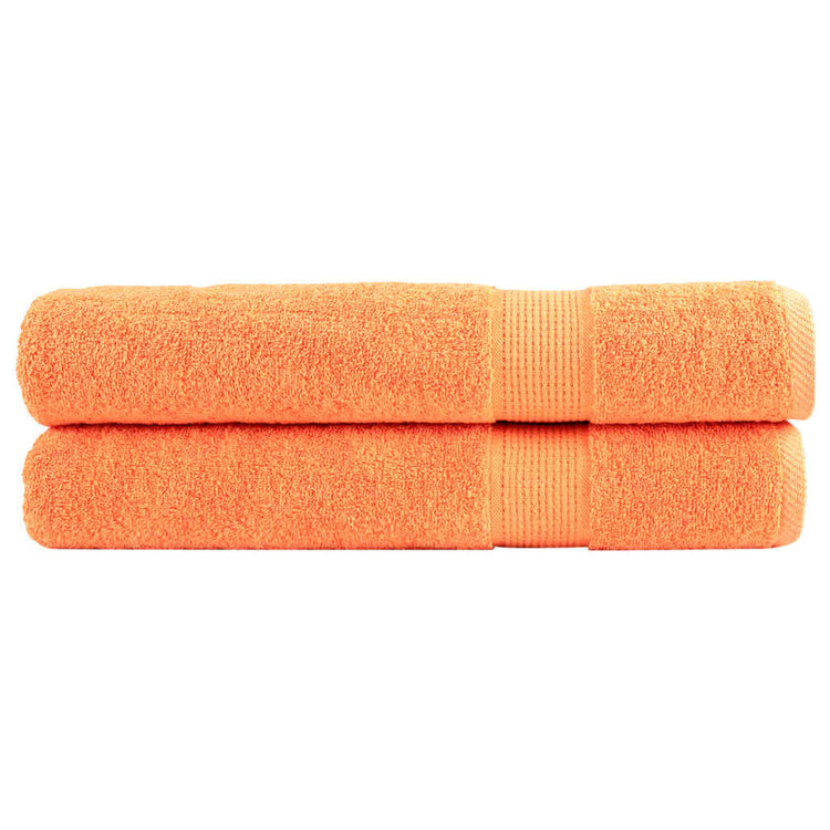 Serviettes Vidaxl Solund 2 PCS 600 g m² 100x200 cm orange