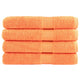 Serviettes Vidaxl Solund 4 st 600 g m² 100x200 cm orange