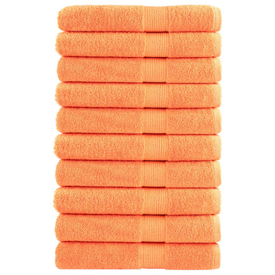 Serviettes vidaxl solund 10 st 600 g m² 100x200 cm orange