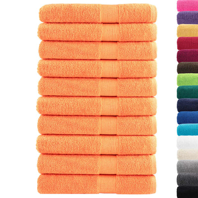 Serviettes vidaxl solund 10 st 600 g m² 100x200 cm orange