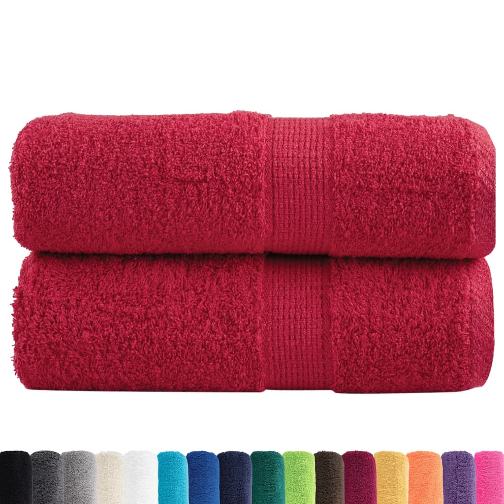 Vidaxl Guest Wipes Solund 2 PCS 600 g m² 30x30 cm rouge