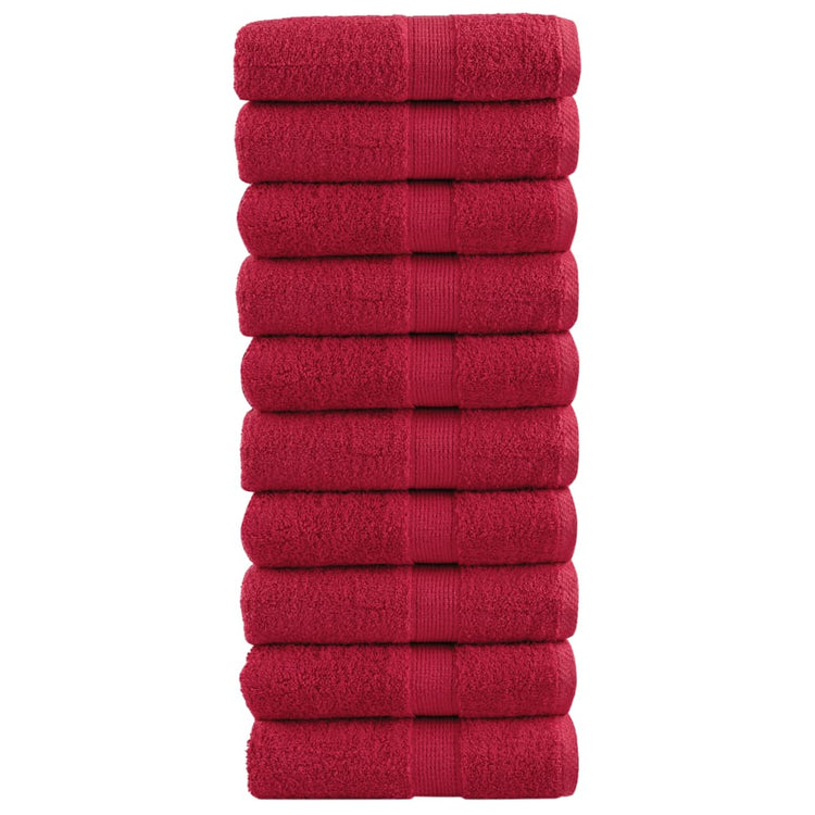 Vidaxl Guest Wipes Solund 10 PCS 600 g m² 30x30 cm rouge