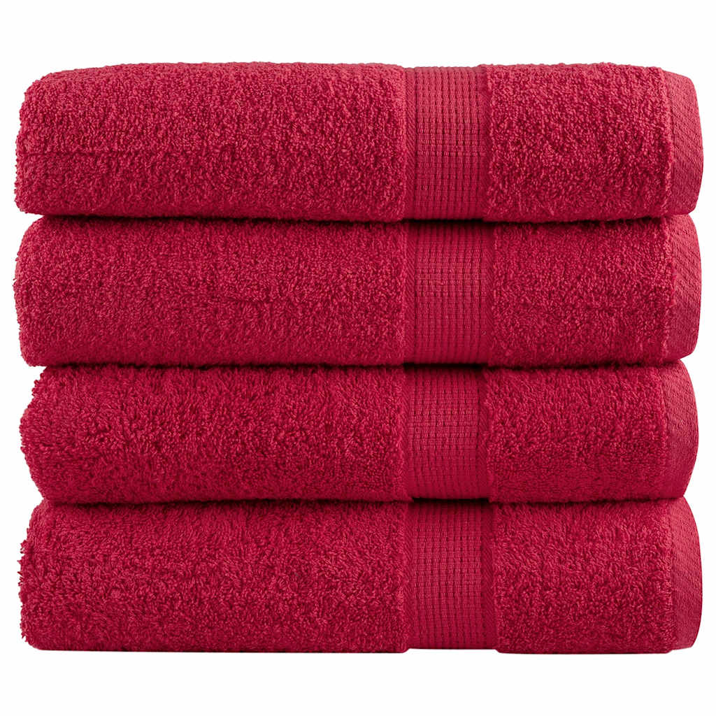 Serviettes de bain vidaxl solund 4 pcs 600 g m² 100x150 cm