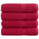 Serviettes de bain vidaxl solund 4 pcs 600 g m² 100x150 cm