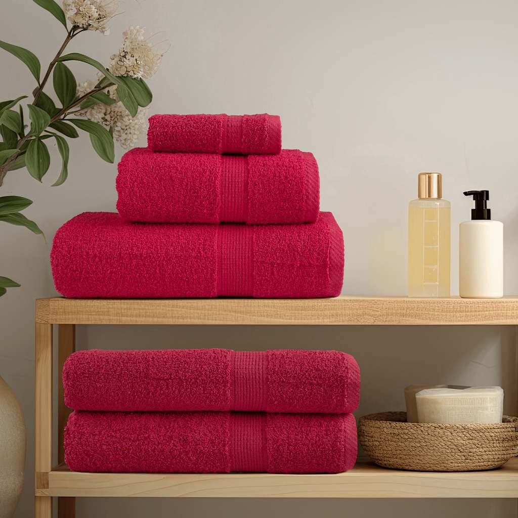 Serviettes de bain vidaxl solund 4 pcs 600 g m² 100x150 cm