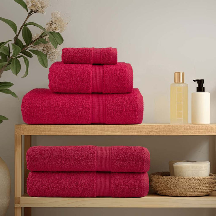 Serviettes de bain vidaxl solund 4 pcs 600 g m² 100x150 cm
