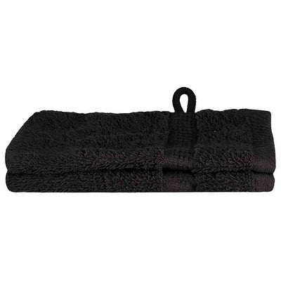 VidaXL serviette invité solund noir 550 g/m²