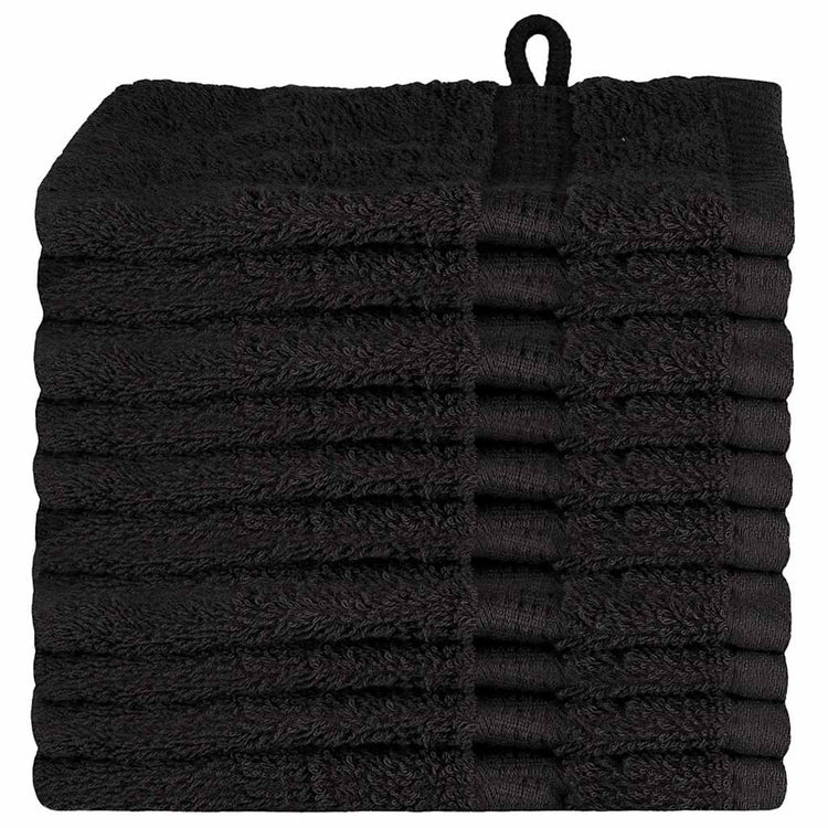 VidaXL serviette invité solund noir 550 g/m²
