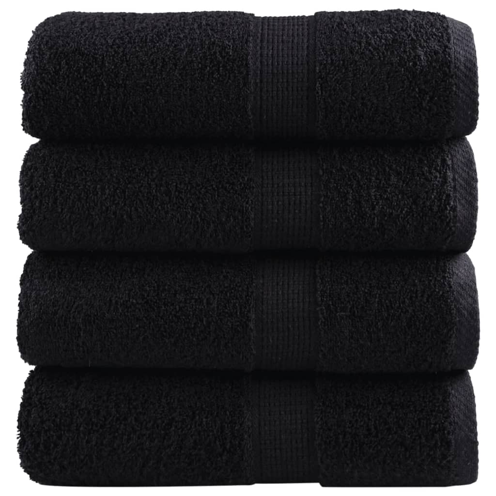 Vidaxl Guest Wipes Solund 4 PCS 600 g m² 30x30 cm noir