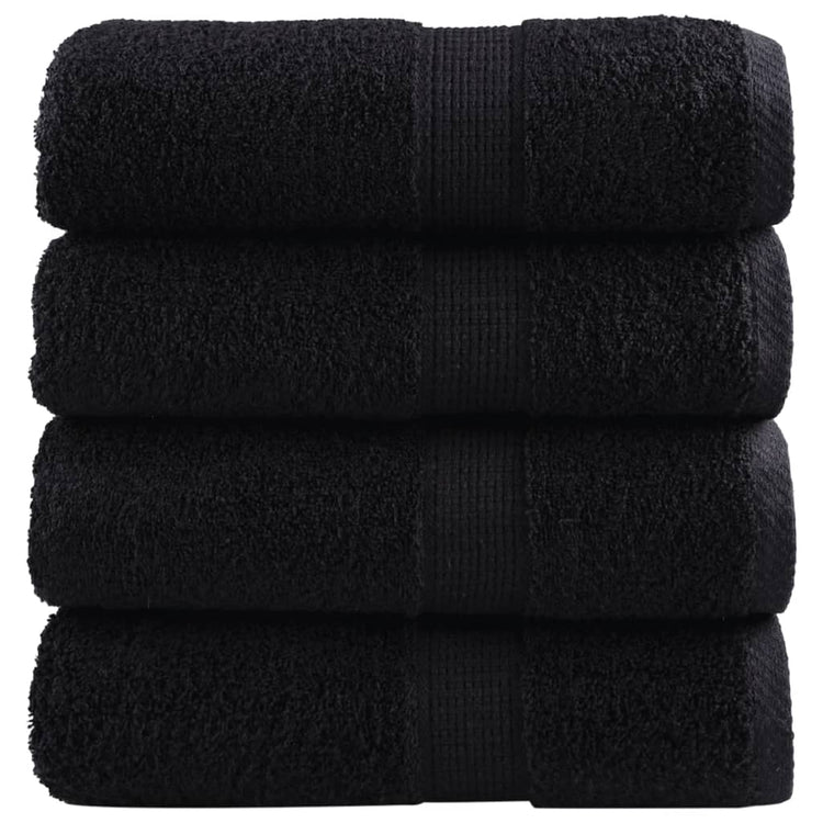Vidaxl Guest Wipes Solund 4 PCS 600 g m² 30x30 cm noir