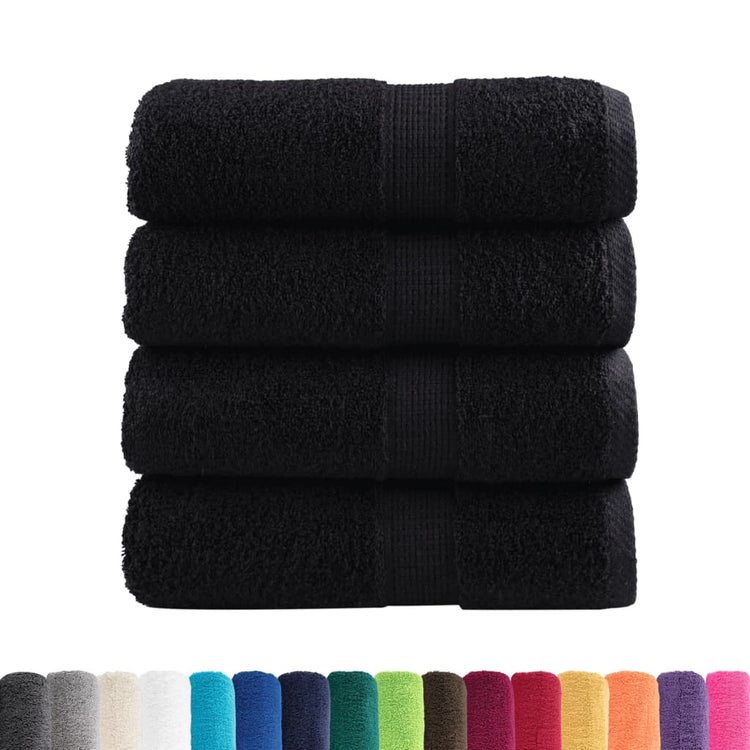 Vidaxl Guest Wipes Solund 4 PCS 600 g m² 30x30 cm noir