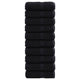 VidaXL serviettes invités solund 10 pcs 600 g m² 30x50 cm noir
