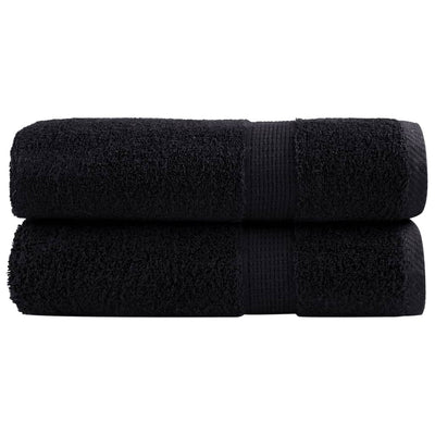 VidaXL serviettes de bain solund 2 pcs 600 g m² 70x140 cm noir