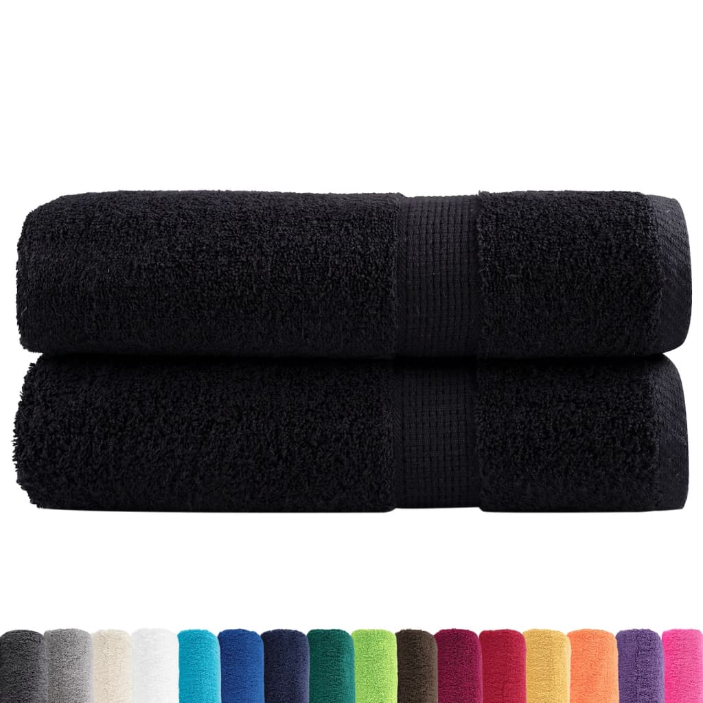 VidaXL serviettes de bain solund 2 pièces 600 g m² 100x150 cm