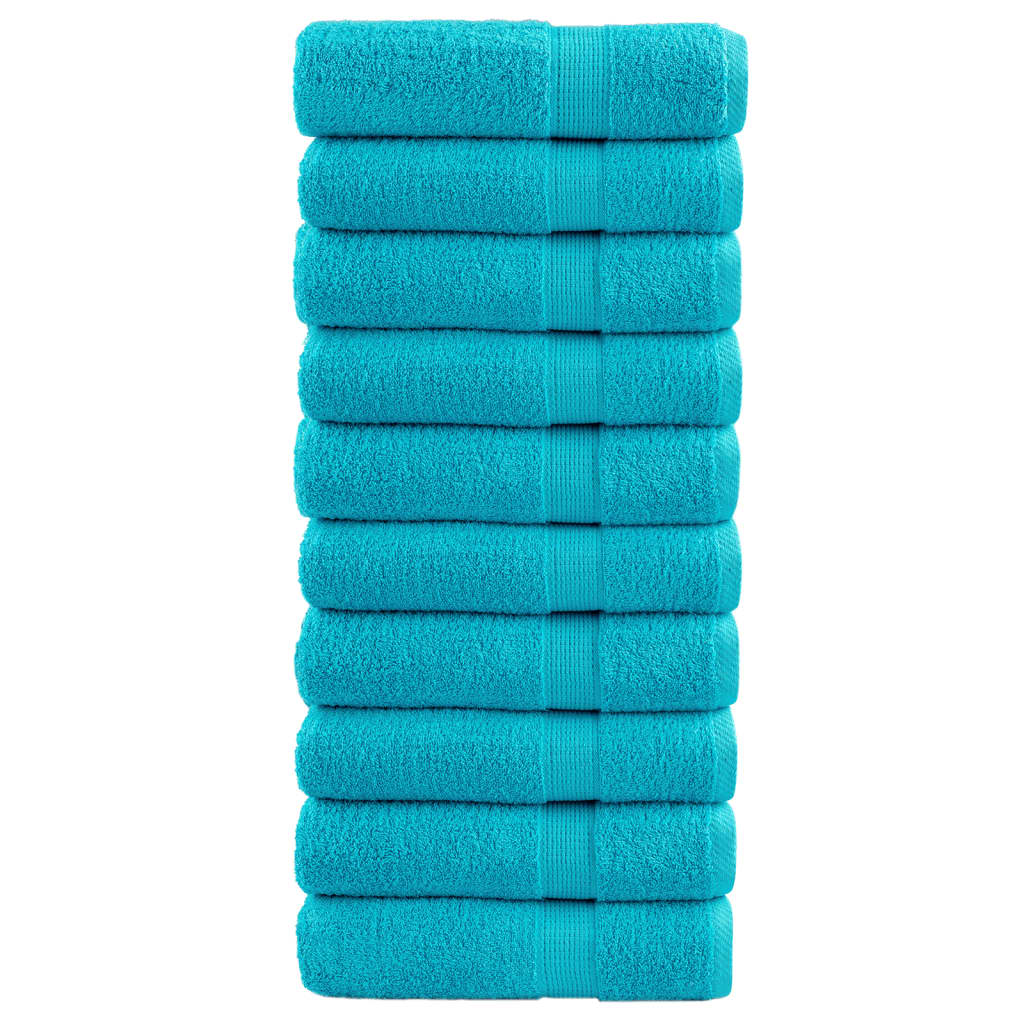 Serviettes Vidaxl Solund 10 PCS 600 g m² 50x100 cm Turquoise