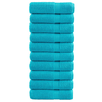 Serviettes Vidaxl Solund 10 PCS 600 g m² 50x100 cm Turquoise