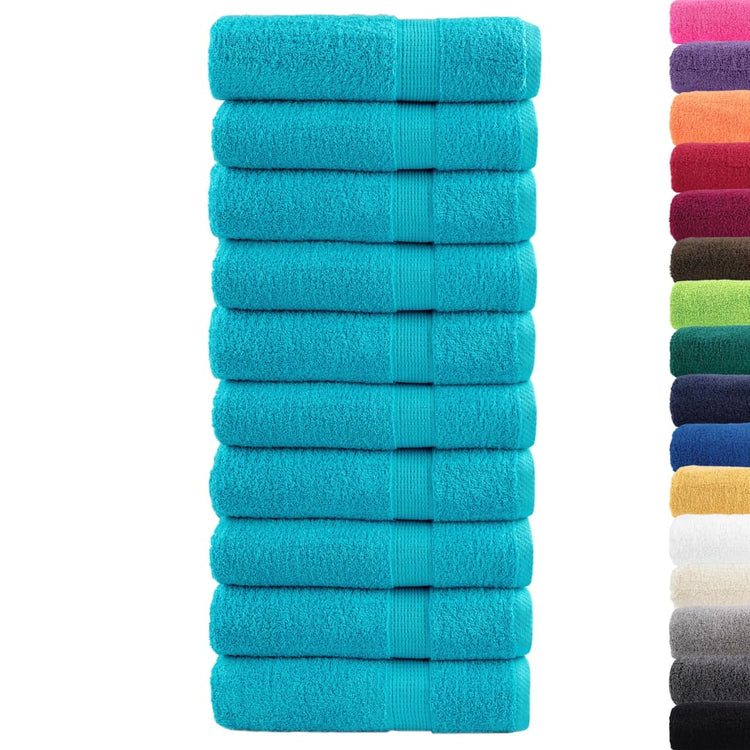 Serviettes Vidaxl Solund 10 PCS 600 g m² 50x100 cm Turquoise