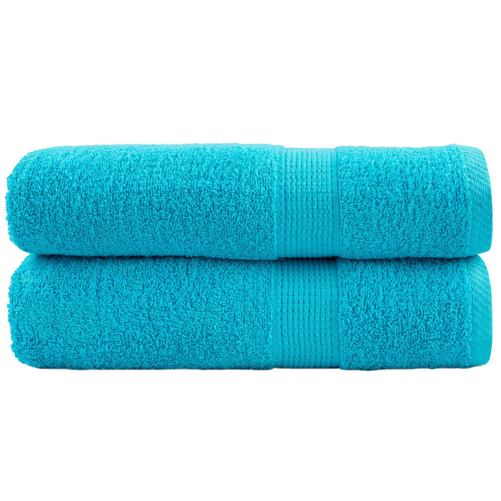 VidaXL serviettes de bain solund 2 pcs 600 g m² 70x140 cm turquoise