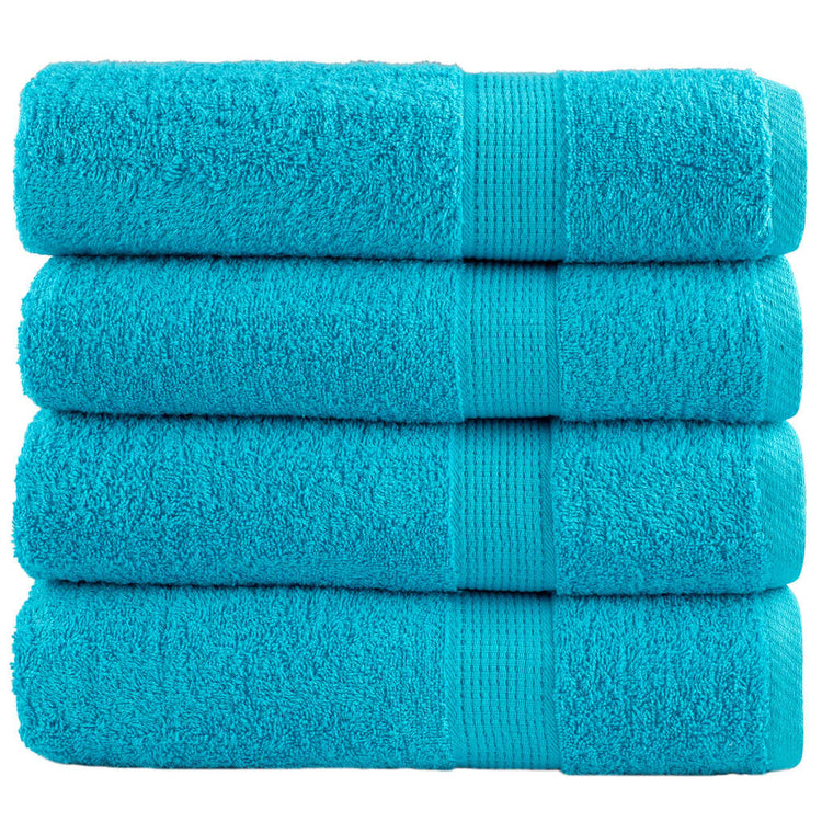 VidaXL serviettes de bain solund 4 pcs 600 g m² 70x140 cm turquoise