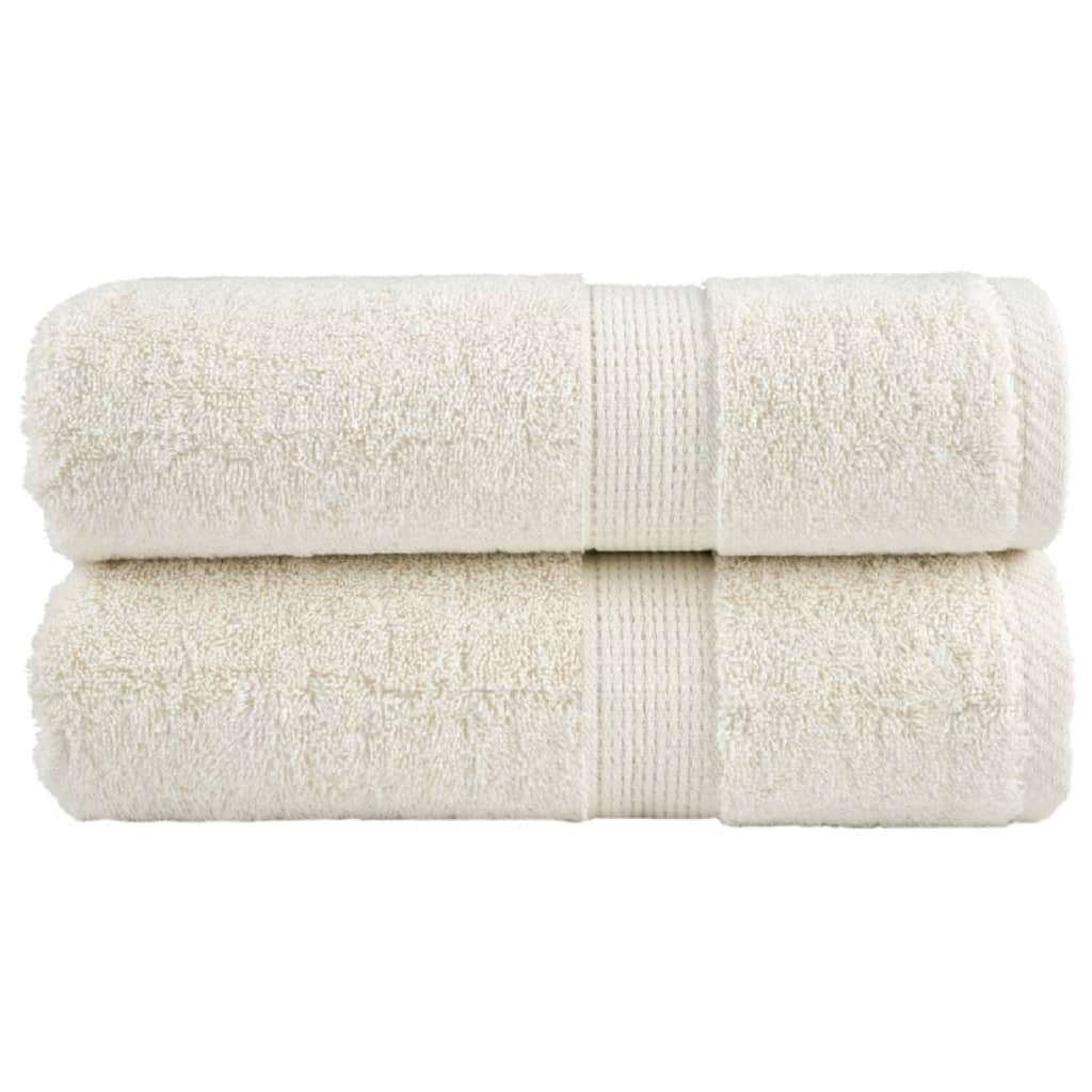 Vidaxl Guest Wipes Solund 2 PCS 600 g m² 30x30 cm Crème -Colored