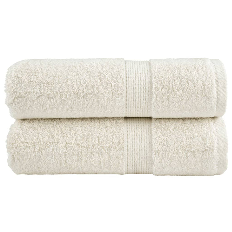 Vidaxl Guest Wipes Solund 2 PCS 600 g m² 30x50 cm Crème -Colored