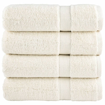 Vidaxx serviettes solund 4 pcs 600 g m² 50x100 cm couleur crème