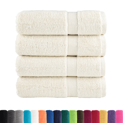 Vidaxx serviettes solund 4 pcs 600 g m² 50x100 cm couleur crème