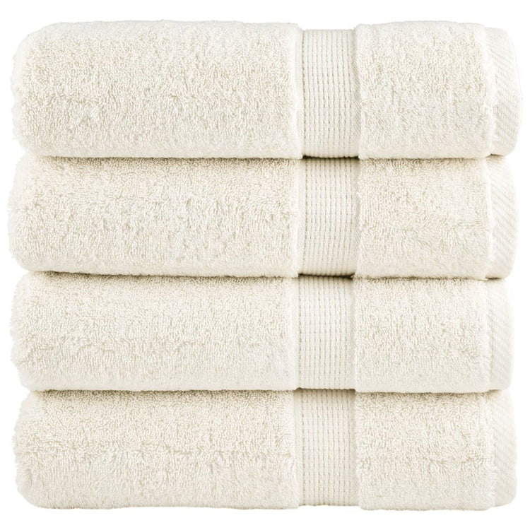 Serviettes de bain vidaxl solund 4 pcs 600 g m² 100x150 cm
