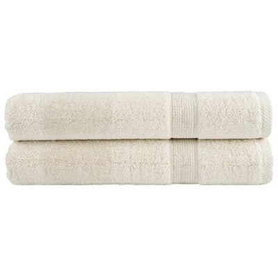 Serviettes Vidaxl Solund 2 PCS 600 g m² 100x200 cm Crème -Colored