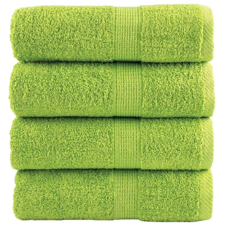 Vidaxl invité lingettes solund 4 pcs 600 g m² 30x30 cm vert pomme