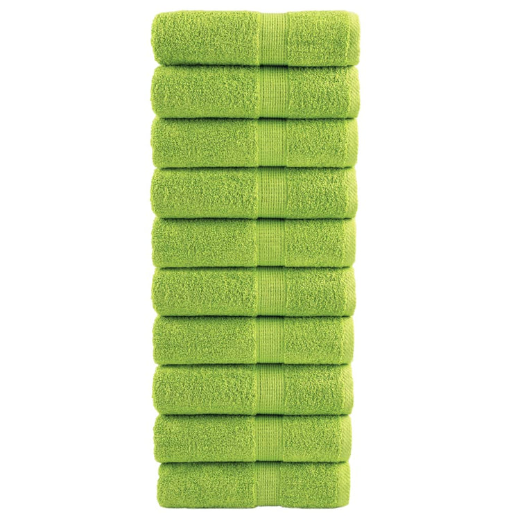 Vidaxl invité lingettes solund 10 pcs 600 g m² 30x30 cm vert pomme