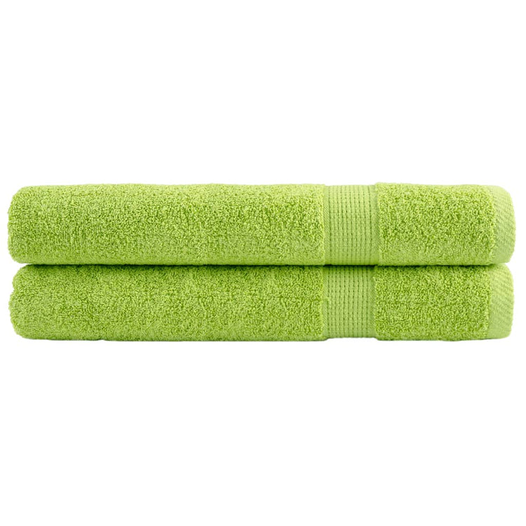 Serviettes Vidaxl Solund 2 PCS 600 g m² 100x200 cm Green de pomme