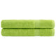 Serviettes Vidaxl Solund 2 PCS 600 g m² 100x200 cm Green de pomme