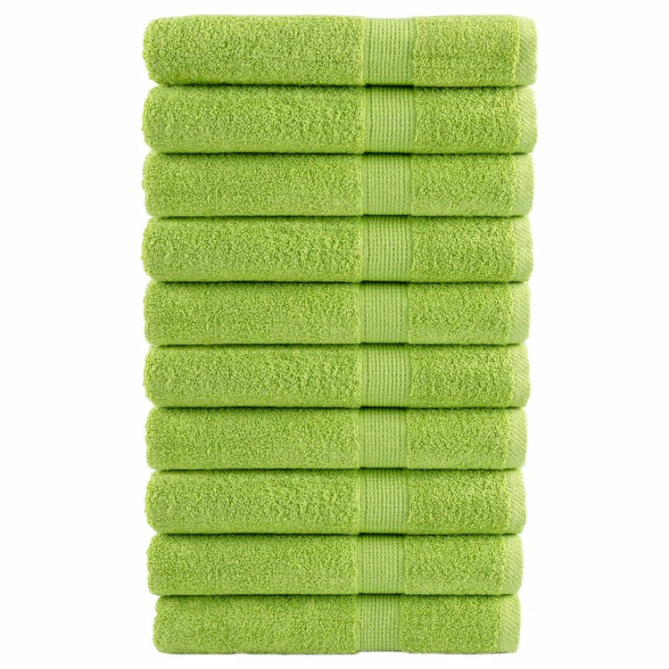 Serviettes Vidaxl Solund 10 pcs 600 g m² 100x200 cm vert pomme